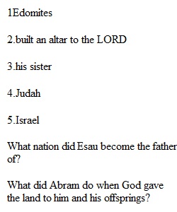 Module 2 Quiz Bible Reading